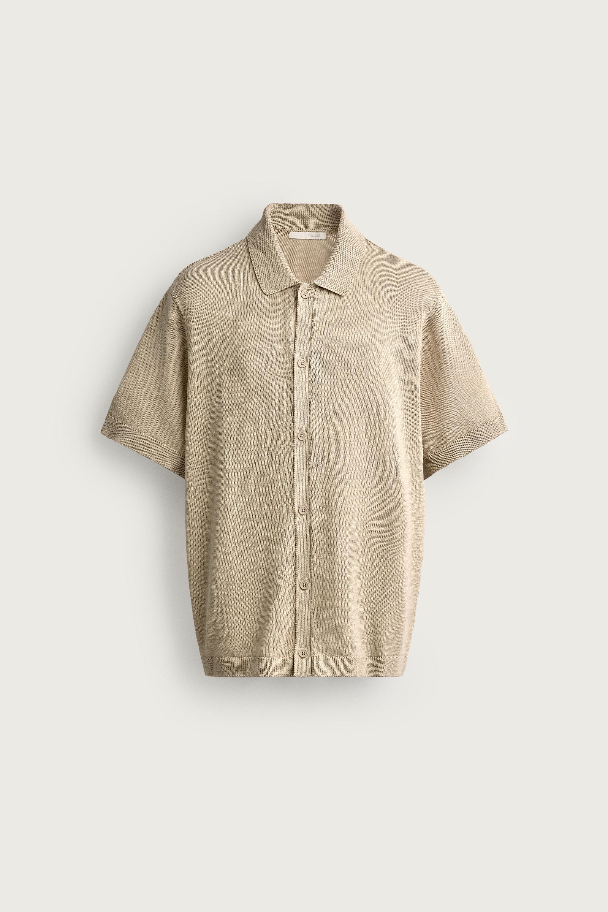 RELAXED FIT KNIT SHIRT
